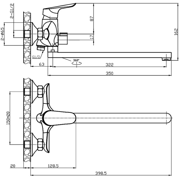 Смеситель для ванны ESKO RIO Rio 31